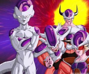 Frieza, a supervillain and a great enemy of Goku can live floating in outer space puzzle