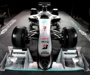 Front, Mercedes W01 puzzle