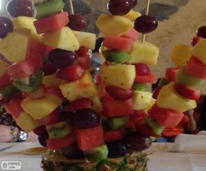 Fruit brochette puzzle