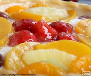 Fruit pastry cake puzzle