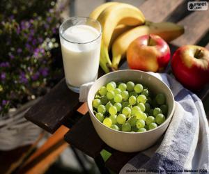 Fruits and milk puzzle