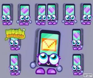 Gabby is one of the Moshlings, shaped like an iPhone or an iPad. Techies puzzle