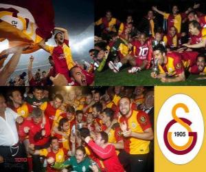 Galatasaray, champion Super Lig 2011-2012, Turkey Football League puzzle