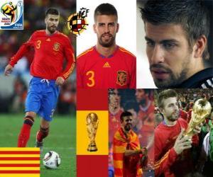 Gerard Pique (The dandy of Spain) Spanish team defense puzzle