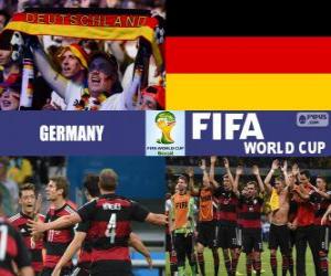 Germany celebrates its classification, Brazil 2014 puzzle