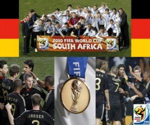 Germany, Ranked 3rd in the Football World Cup 2010 South Africa puzzle