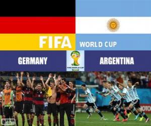 Germany vs Argentina. Final of FIFA World Cup Brazil 2014 puzzle