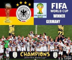 Germany, world champions. Brazil 2014 Football World Cup puzzle