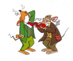 Geronimo Stilton with his father puzzle