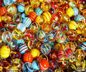 Glass marbles puzzle