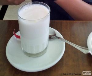 Glass of milk white puzzle