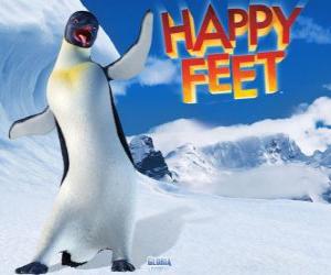 Gloria is a female emperor penguin, Mumble is in love with Gloria in the film Happy Feet puzzle