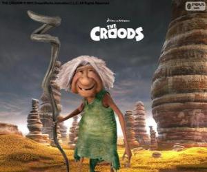 Gran, the mother-in-law of Grug from The Croods puzzle