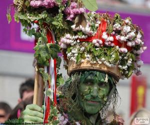 Green man, Carnival puzzle