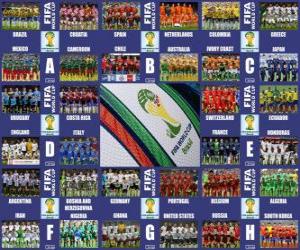 Groups Brazil 2014 puzzle