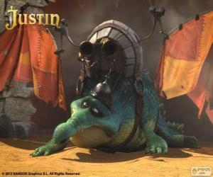 Gustav. A crocodile who wants to fly and be a dragon puzzle