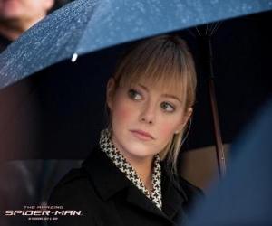 Gwen Stacy at the funeral of his father puzzle