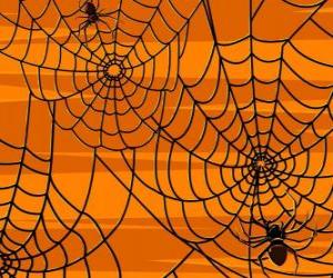 Halloween spiders puzzle