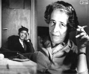 Hannah Arendt, a German-American political theorist puzzle