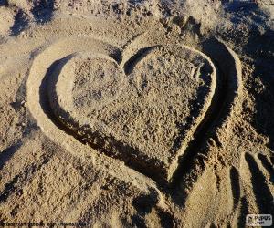 Heart at the beach puzzle