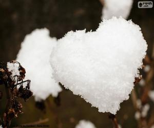 Heart of snow puzzle