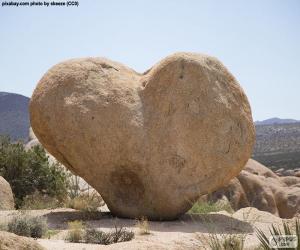 Heart rock puzzle