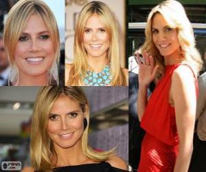 Heidi Klum is a German model puzzle