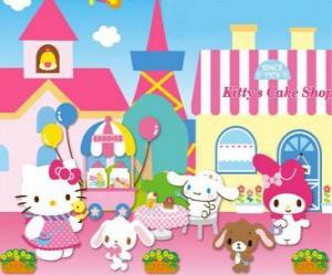 Hello Kitty and her friends enjoying a day in Pastry puzzle