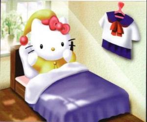 Hello Kitty in bed puzzle
