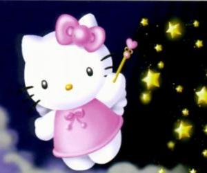 Hello Kitty is a fairy among the stars puzzle