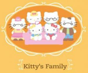 Hello Kitty's family puzzle