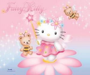 Hello Kitty, the garden fairy puzzle