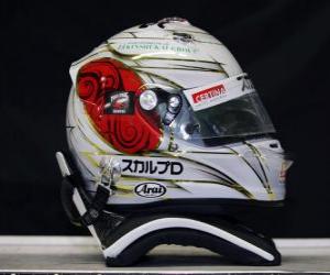 Helmet Kamui Kobayashi - Suzuka 2010 puzzle