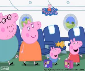 Holiday family Peppa Pig puzzle