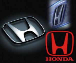 Honda logo, Japanese car brand puzzle