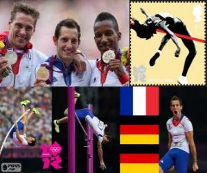 Hop pole vault men's London 2012 puzzle