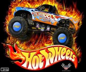 Hot Wheels Monster Truck in action puzzle