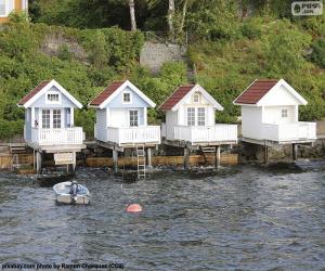 Houses on the Lake, Norway puzzle