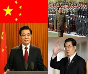 Hu Jintao General Secretary of Chinese Communist Party and president of the PRC puzzle