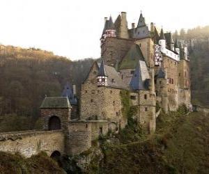 Huge castle surrounded by woods puzzle