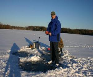 Ice fishing puzzle