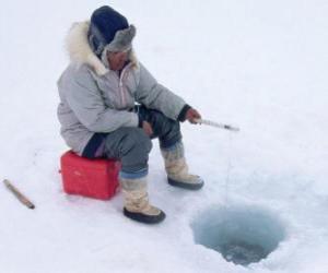 Ice fishing puzzle