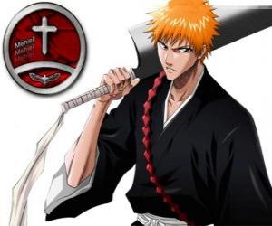 Ichigo Kurosaki is the main protagonist of Bleach puzzle