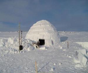 Igloo, snowhouse dome-shaped puzzle
