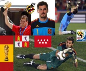 Iker Casillas (the saint of Móstoles) Spanish team goalie or goalkeeper puzzle