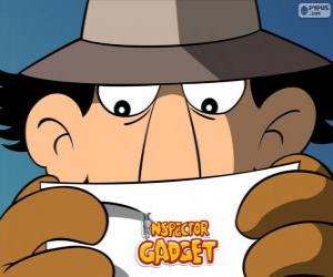 Inspector Gadget reads a mission puzzle