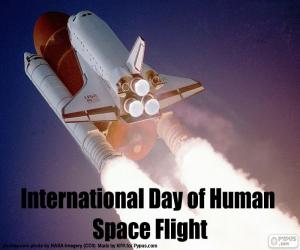 International Day of Human Space Flight puzzle