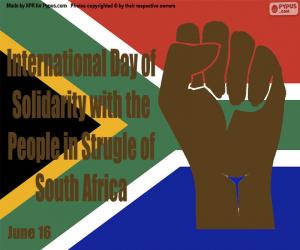 International Day of Solidarity with the People in Struggle of South Africa puzzle