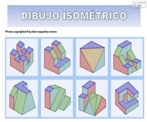 Isometric drawings puzzle