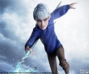 Jack Frost, is a supernatural being. Character from Rise of the Guardians puzzle